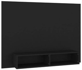 808270 vidaXL Comodă TV de perete, negru, 120x23,5x90 cm, PAL