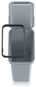 Coș de gunoi suspendat, 12 l, gri