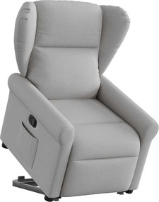 vidaXL Scaun înclinabil vertical din țesătură gri nor