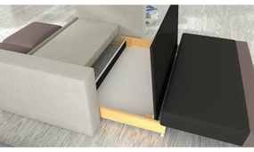 Canapea extensibila Wave Nubuk 27/Nubuk 21