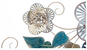 Decorațiune suspendată metalică Mauro Ferretti Campur -B-, 118 x 58 cm, motive florale