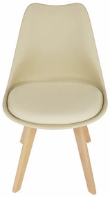 Scaun, cappuccino vanilie fag, BALI 2 NEW - Livrare rapida Bej