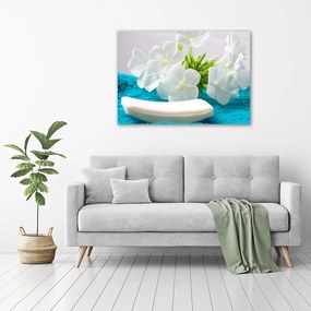 Tablou canvas Flori albe spa