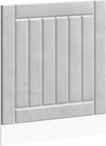 vidaXL Panou pentru mașină spălat vase Lucca Lemn prelucrat gri beton