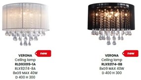 Lustra aplicata design elegant Verona alb