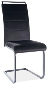 Scaun de sufragerie Harold (Negru + Negru). 1050220