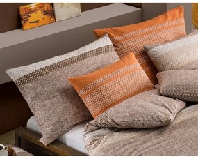 BedTex Lenjerie de pat din bumbac Federikoportocaliu, 140 x 200 cm, 70 x 90 cm