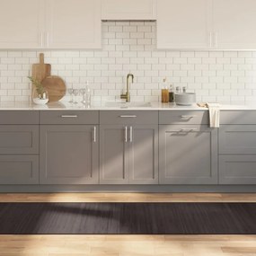 vidaXL Covor dreptunghiular, maro închis, 70x300 cm, bambus