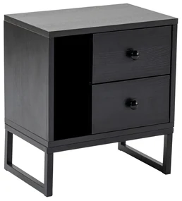 Noptieră Glimmer Wood Black