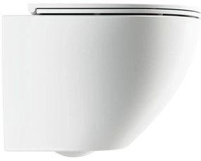 Omnires Ottawa vas wc cu capac soft-close agatat da da alb mat OTTAWACSPMWBM