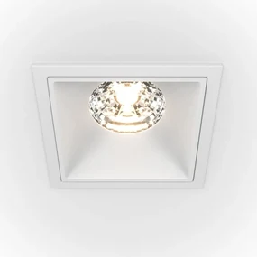 Spot LED incastrabil design tehnic Alpha alb, 8,5x8,5cm, 4000K