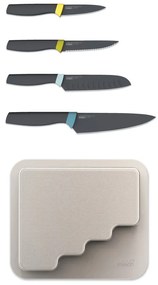 Set de cuțite cu suport din oțel inoxidabil 4 buc. DoorStore™ – Joseph Joseph