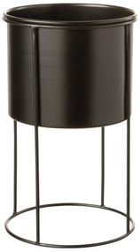 Suport pentru flori Blacky L, negru, 18X32 cm