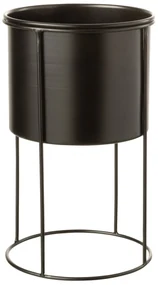 Suport pentru flori Blacky L, negru, 18X32 cm