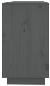 Servanta, gri, 111x34x60 cm, lemn masiv de pin 1, Gri