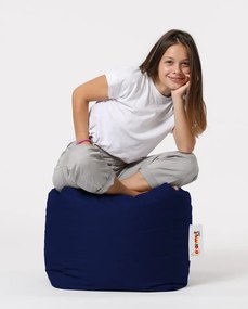 Taburet Square Pouf, Bleumarin