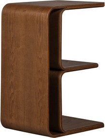 Măsuță auxiliară cu aspect de lemn de nuc 32x40 cm Frey – WOOOD