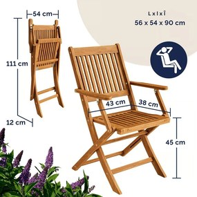 Set de mobilier SYDNEY, 3 piese, lemn natural