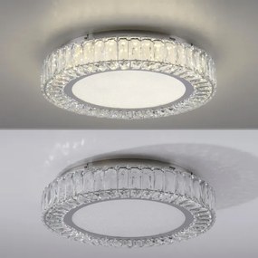 JUST LIGHT. 15222-17 - Plafonieră LED KULUNKA LED/46W/230V crom
