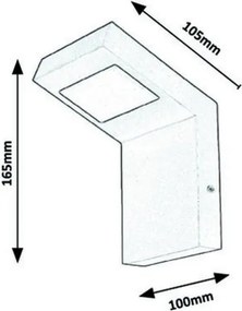 Aplică LED de exterior Rabalux LED/9W/230V IP44