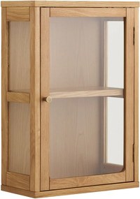 Vitrină în culoare naturală suspendată 40x60x20 cm Zamora – House Nordic