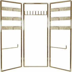Suport bijuterii 498HFT1116, auriu, metal, 40x4x45 cm