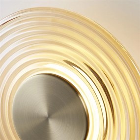 Aplica LED metal alama antique sticla chihlimbar Cleo