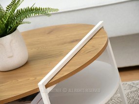 Măsuță de cafea Dario (stejar alb + alb). 1111598