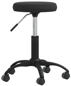 vidaXL Taburet de masaj, negru, catifea