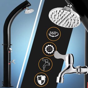 Duș solar BOW. 20l, negru Monzana