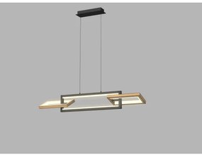 Lustră LED dimabilă pe cablu Wofi 7022-306 MATERA LED/30W/230V negru/maro