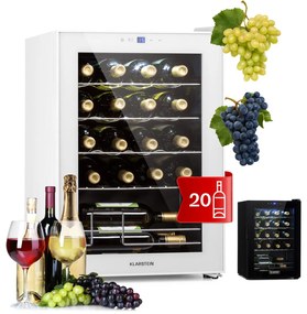 Shiraz 20 Uno răcitor de vinuri 53 litri 20 sticle Panou de control tactil 5-18 °C