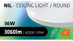 Plafonieră LED pentru baie CIRCLE LED/36W/230V 4000K d. 45 cm IP44 alb