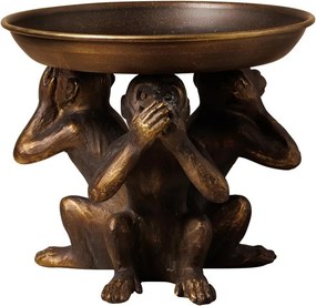 Tavita decorativa, din rasina, Monkeys
