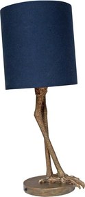 Lampa de masa, din rasina, cu abajur din bumbac, Anda