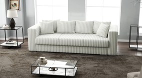 Canapea extensibilă dumonde cu ladă de depozitare si sezut confortabil din spuma high-density, Gloria Ambience Ivory 240x100 cm