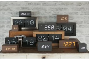 Ceas alarmă cu aspect de lemn, Karlsson Tube, 21 x 9 cm