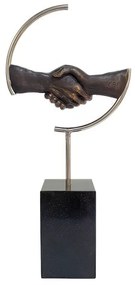 Statueta bronz masiv "Intelegere"