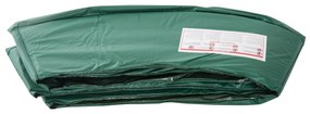 Homcom Copertura di protezione per trampolino elastico, Verde, Ø305cm