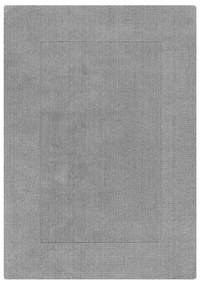 Covor grej țesut manual din lână 120x170 cm Border – Flair Rugs