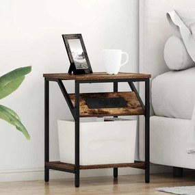 vidaXL Noptiere 2 pcs Stejar afumat 38 x 30 x 48 cm Lemn compozit