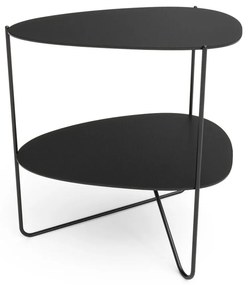 Măsuță de cafea neagră din metal 37x44 cm Curve Double Bull – LIND DNA