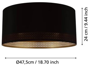 Eglo 99272 - Plafonieră ESTEPERRA 1xE27/40W/230V