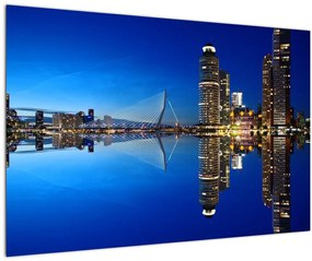 Tablou - Rotterdam nocturn (90x60 cm)