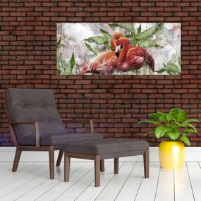 Tablou - Flamingo (120x50 cm)