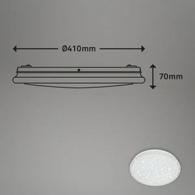 Plafonieră RGBW dimabilă STARRY SKY LED/24W/230V Brilo + telecomandă