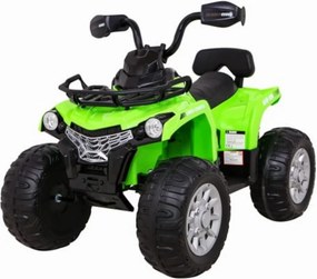 ATV Electric cu acumulator pentru copii NOVOKIDS™ Madness Quad PRO , Cu melodii si lumini, Lungime 100 cm, 3-8 ani , Max 30 kg , Roti EVA, 12V, Verde