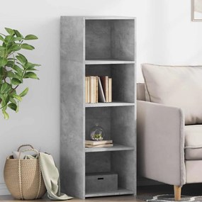 vidaXL Dulap înalt, gri beton, 40x41x124 cm, lemn prelucrat