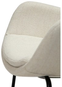 Fotoliu crem cu tapițerie din țesătură bouclé Zimmer – DAN-FORM Denmark