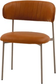 Scaun Mira, tesatura, structura metalica - PORTOCALIU